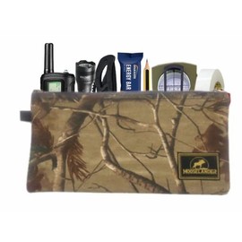 Mooselander Pack of 3 Zip Pouches in Realtree Prints, Multipurpose, Storage, Heavy Duty, Flat Bottom Tool Bag with YKK Zipper, Gadgets, Cosmetics, Stationary.