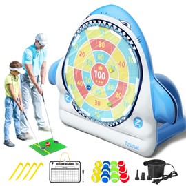 Tzsmat Inflatable Golf Game Set, Outdoor & Beach Golf, Party Darts and Indoor Darts for Backyard, Camping & Outdoor Parties – Ultimate Sports & Recreation Gear for Family