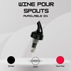 Wine-by-the-Glass 3 oz Portion Spouts with Smoke Top – Pack