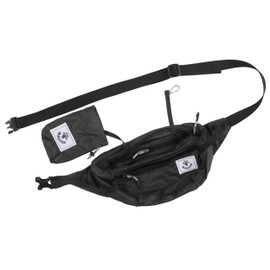 4Monster Travel Fanny Pack with 3-Zipper Pockets, Water Resistant, Ultralight, Portable, Foldable Waist Pack for Hiking, Camping, Cycling Grey