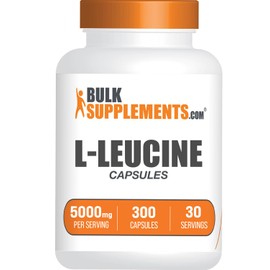 BulkSupplements- “.com Cápsulas de LLeucina Suplementos de Leucina, Leucina 5000mg Suplemento de Aminoácidos, Sin Gluten,