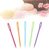 glacely 30 Pcs Plastic Sewing Needles, Large Eye Plastic Needle