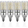 E12 LED Corn Bulbs 12W,3000K Warm White,1200LM,Small Edison Screw Bulbs,100W