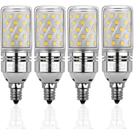 E12 LED Corn Bulbs 12W,3000K Warm White,1200LM,Small Edison Screw Bulbs,100W Incandescent Bulbs Equivalent,Pack of 4