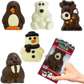 Christmas Big Milk Chocolate North Pole Party Pals, 3 Pack Assorted Holiday Treats, Milky 'n Chocolaty, Individually Boxed, Kosher Certified Dairy, 2.5oz, Assorted (6-Pack)