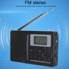 CS‑106 Full Band Radio Mini FM/AM/SW/MW Receiver with Digital Clock