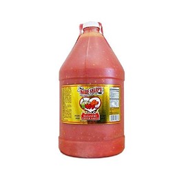 Marie Sharp’s Fiery Hot Habanero Pepper Sauce, 1 Gallon – Extra Hot Belizean Hot Sauce with Intense Heat & Flavor – All-Natural, Gluten-Free