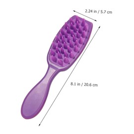 Healeved 3pcs Shampoo Massage Comb Scalp Scrubber Hair Exfoliate Scrub for Scalp Shampoo Brush and Scalp Exfoliator Scalp Massager Small Shampoo Brush Scalp Exfoliator Brush
