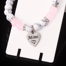 Kivosliviz Mimi Bracelet for Women Gifts Mimi Birthday Mothers Day Jewelry Mimi Beaded Bracelet