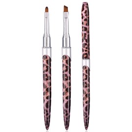 DANNEASY 2pcs Nail Clean Up Brush Nail Polish Remover Brush Nail Art Brush Set Nail Design Brushes Acrylic Nail Brush for Cleaning Nail Polish Nail Art Tools