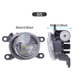 SIEMID 1 Piece Hig.h Qualit.y Led Fog Lights Assemblies Driver Side For Toyot.a Corolla Innova Highlander CHR C-HR Prius Hilux Revo 2019 2020 2021 2022 2023 Hatchback Cross