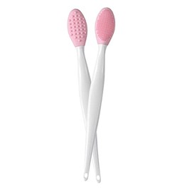 Cepillo de labios de silicona nariz de doble cara Manual suave manual blackhead limpiador 2pcs cepillo de labios exfoliante