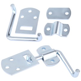 Corner Gate Latch Bracket Set, Corner Side Gate, Stake Bed Latches Bracket Set for Utility Trailer, Truck, Wood Security Rack Stake Body Corner Brackets Gate - 2 Pcs