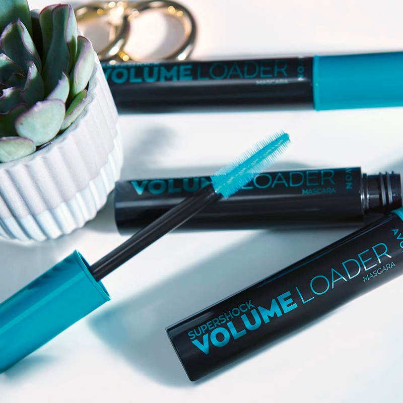Avon SuperShock Volume Loader Mascara Blackest Black, with Lash Primer