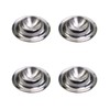 Vastsea Set of 4 Stainless Steel Egg Cups, Polished Stackable