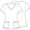 Tooniforms V-Neck Scrub Top, L, Rudolph Joy