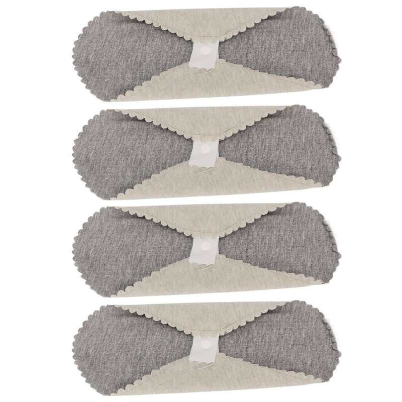 4PCS Washable Feminine Pads Gray Graphene Leakproof Breathable Reusable Sanitary