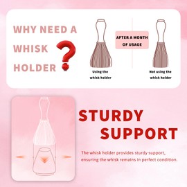 Matcha Tea Whisk Holder, 70mm Chasen Stand, Matcha Whisk Stand Ceramic Holder Chasen Stand fit for Traditional Japanese Tea Matcha Chasen Tea Set Accessories (pink)