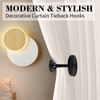 Curtain Holdbacks, 2 Pack Decorative Curtain Holders Wall Mounted Drapery