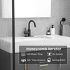 Black Bathroom Sink Faucet with Pull Out Sprayer for 1