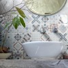 SMART TILES Parma Blue 3D Gel-O Peel and Stick Wall