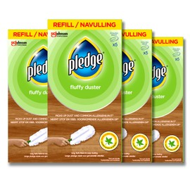 Pledge Fluffy Duster Refills x5 (Pack of 4)