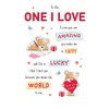 Piccadilly Greetings Piccadilly Greetings Cute Birthday Card One I Love,White,9