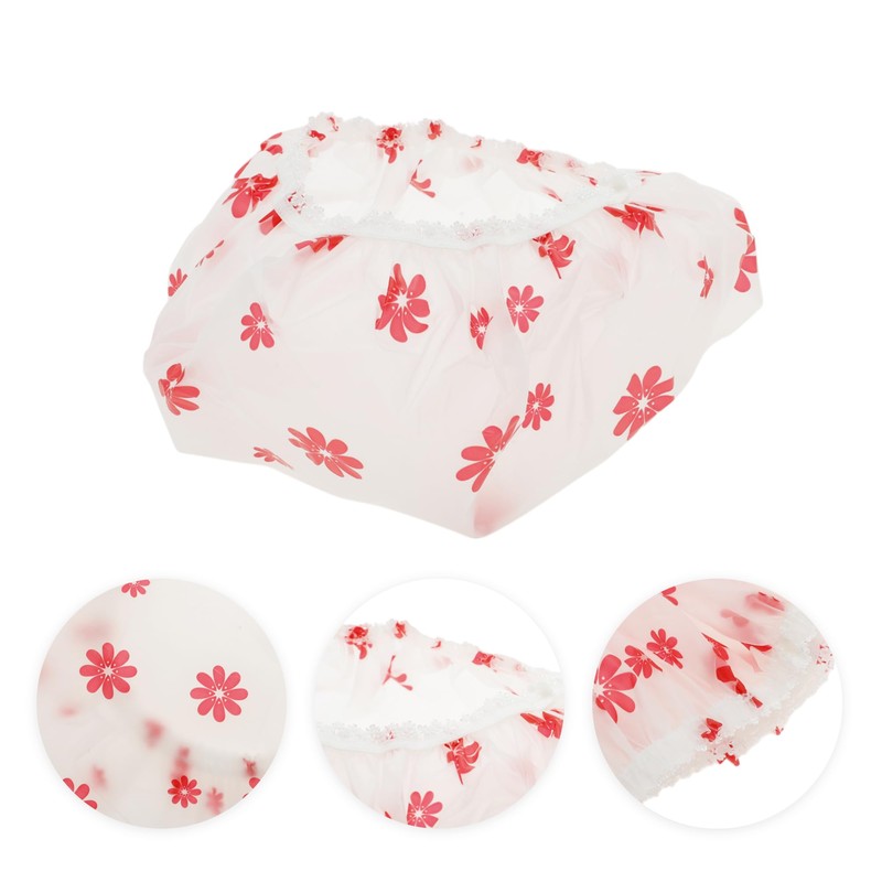 VOCOSTE Shower Cap Hair Cap 1 Layer Waterproof Reusable Bath
