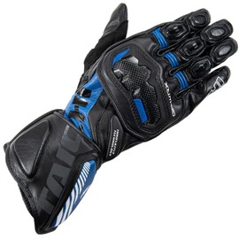 RS TAICHI NXT056 GP-WRX Racing Gloves, Built-in Protector, CE Level 1, Road Racing, Black/Blue, M