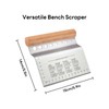 Bench Scraper Kitchen Herb Stripper,Dough Scraper Cutter,Food Scraper Tool Kitchen
