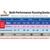 3D Multi-Performance Cushioned Running Socks with Anti-Stress-Blister Moisture Wicking Germanium