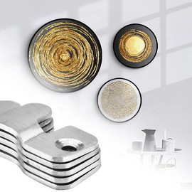 Mesee Flush Concealed Mount Brackets, 30Pcs(15 Pairs) Stainless Steel Furniture Interlocking Hanging Buckle Headboard Connector Wall Mounted Z-Clips Hook Hanger for Mirrors Picture Photo Frame