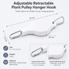 Retractable Plant Pulley Hanger for Hanging Baskets – Adjustable Hook