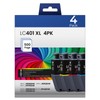 LC401XL LC401 MFC-J1010DW MFC J1170DW Ink Cartridges for Brother Printer