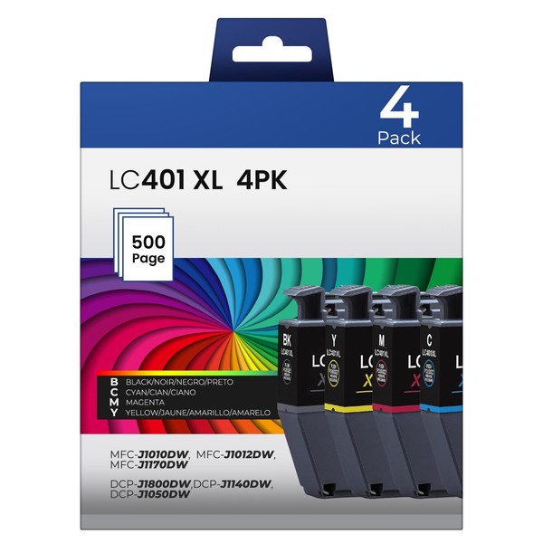 LC401XL LC401 MFC-J1010DW MFC J1170DW Ink Cartridges for Brother Printer