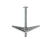 Merriway BH02227 Wing Spring Toggle with Machine Screw for Hollow Wall Plasterboard, M6 x 75mm (3 inch x 1/4 inch) - Pack of 10