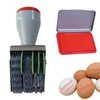 Stamp with Manual Date for Eggs, Date Stamp, Rolling Wheel,