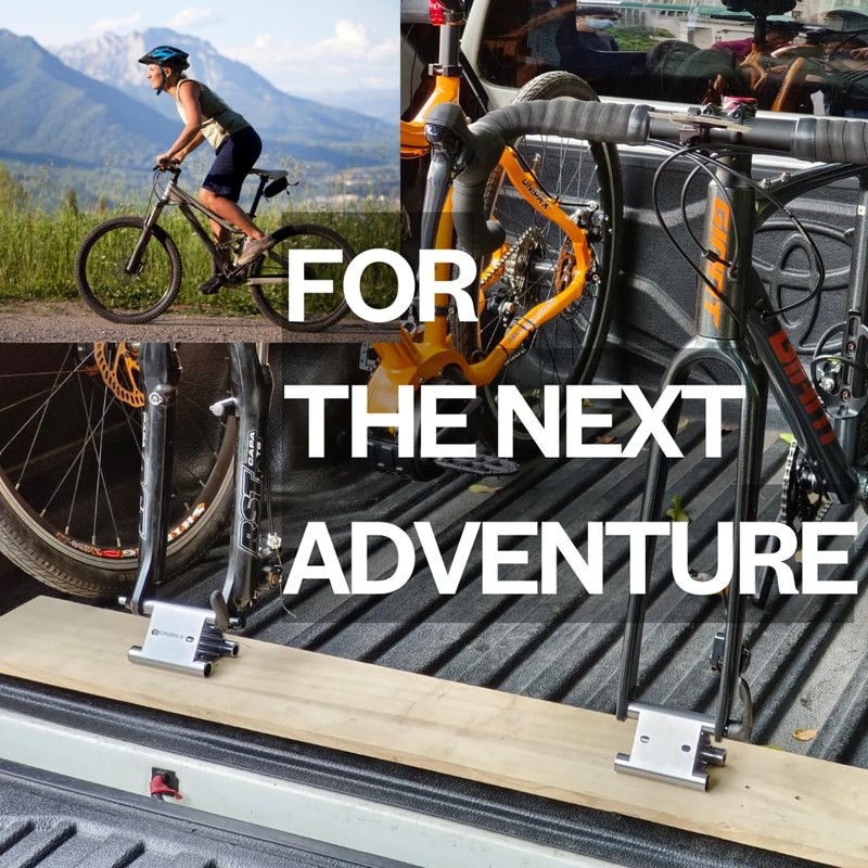 ONIPAX Triangle Bike Fork Mount Hitch Rack with 9mm Quick