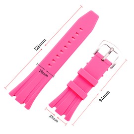Topuly Men's silicone strap case accessories for Casio G-shock Watch GA2100 GA2110 Outdoor sports waterproof rubber watch band mod bracelet Women's pin buckle wristband