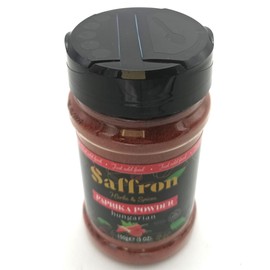 Saffron Herbs & Spices - Hungarian Paprika Powder in Easy-Dispense Tub, Kosher Certified, 150g/5oz – Rich, Flavourful Spice, Perfect for Cooking, Stews, Soups, Seasoning, and Garnishing