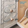 iDesign Classico Kitchen Cabinet Storage Rack for Pot, Pan Lids,