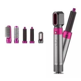 QTY Cepillo 5 En 1 Secadora De Pelo Rizadora Aire Caliente