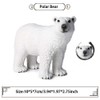 FLORMOON Animal Figures - 3 Realistic Polar Bear Action Model