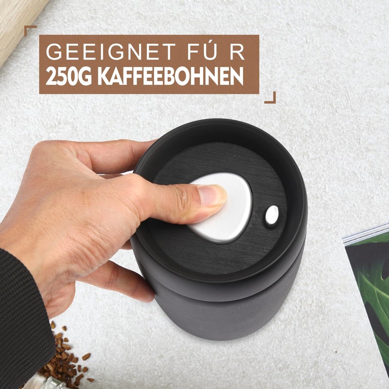 TTSTOIEE Vacuum Lid Coffee Tin (Coffee, Tea, Stainless Steel Container