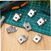 ORFOFE 50pcs Stainless Steel Cabinet Shelf Clips Shelf Support for