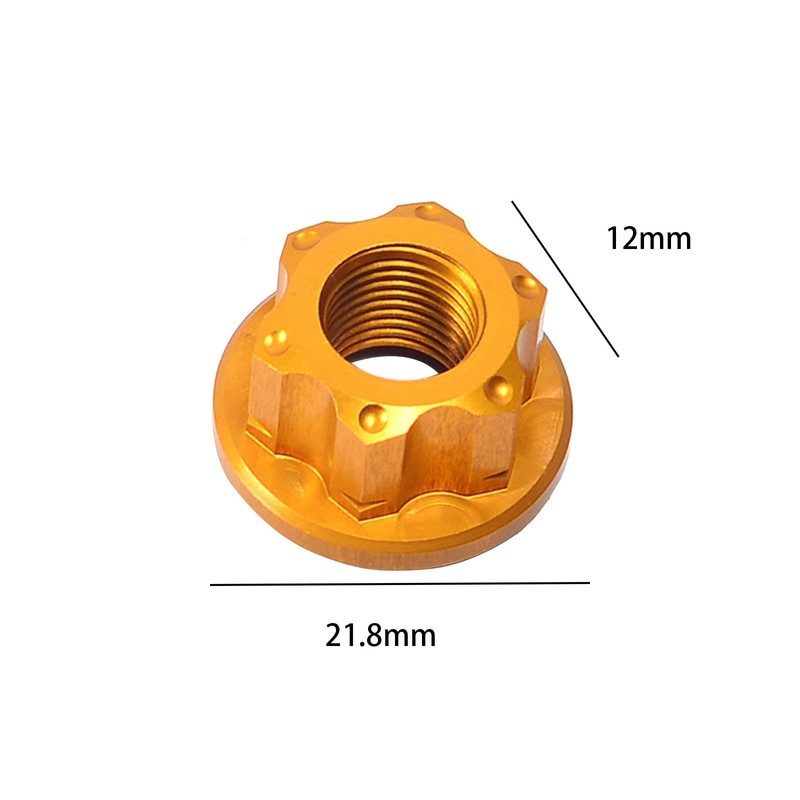 Harilla 2 Pieces Axle Nuts for Bicycle Wheel Hubs Bicycle