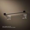 Kohler 23285-BL Square 24" Towel bar, Matte Black