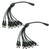 Security-01 2-Pack 1 to 8 Way DC Power Splitter Cable,