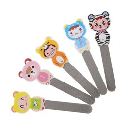 Baluue 5pcs Double-sided Stainless Steel Nail File Set for Fingernail and Toenail Care Portable Manicure Tool with Smooth Surface for Easy Shaping and Trimming