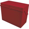 Helit Card File Box A6 Horizontal Red